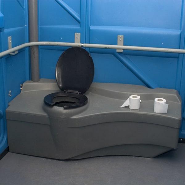 anyone can use an ada handicap portable toilet, but they are certainally designed to accommodate disabled individuals